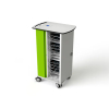 Tablet charging cart with remote management for 16 to 32 iPads and tablets to 11 inch - Zioxi onView