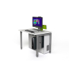 In hoogte verstelbaar computertafel P1 met 1 elektrische pop-up monitorbehuizing - 1200 (B) x 75 (D) cm