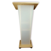 Leggio color noce con frontale Pollux satinato