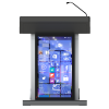 Height adjustable digital lectern Rome