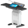 Height adjustable digital lectern Rome