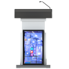 Height adjustable digital lectern Rome