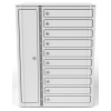 Zioxi Volt bay charging locker VCB1-10S-UC-K# including USB-C cables for 10 Chromebooks to 14 inch - key lock - USB-C PD
