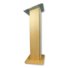 Acrylic/wood lectern Sapphire – oak colour