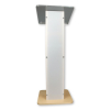 Acrylic/wood lectern Sapphire – oak colour