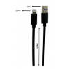 Domo Sell snel laadkabel USB-A naar lightning 0,5M - Zwart