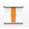 Carro de carga smartControl iPad onView CHRGT-GC-30-K-O3 para 30 iPads en fundas grandes - cierre con llave