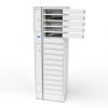 Taquilla de carga BYOD Volt AC & USB-C VLSB-16S-MAC-O# que incluye cables USB-C para 16 dispositivos de hasta 17 pulgadas - Bloqueo RFID + Control web.