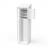 Laptop Volt 1:1 USB-C charging locker VLS1-24S-UC-K# including USB-C cables for 24 laptops to 17 inch - key lock