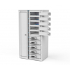 Smartphone Volt 1:1 USB-A charging locker VSP1-10S-UA-K% including 3-in-1 cables for 10 smartphones - key lock