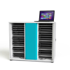 USB-C oplaadkast voor 32 laptops met voorgemonteerde USB-C kabels - Zioxi CHRGCUC-LS-32-K# - sleutelslot