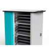 USB-C laptop charging cart with cables Zioxi CHRGTUC-LS-16# for 16 Laptops to 16 inch - key lock