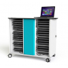 USB-C laptop cart with cables Zioxi CHRGTUC-LS-32# for 32 laptops up to 16 inches - key lock