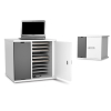 Zioxi Chromebook charging cabinet with cables - for 10 laptops & large tablets up to 14 inches - Charging via USB-C - RFID lock