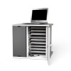 Zioxi Chromebook charging cabinet with cables - for 10 laptops & large tablets up to 14 inches - Charging via USB-C - RFID lock