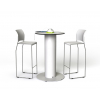 Oplaadbare Circulaire hubTafel4 - 100 cm diameter - 2 stopcontacten / 1x USB-A / 1x USB-C - 1200 Wh batterij capaciteit