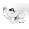 Uppladdningsbar cirkulär hubbTable4 - 120 cm diameter - 2 uttag / 1x USB-A / 1x USB-C - 1200 Wh batterikapacitet