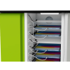Zioxi charging cart CHRGTUC-PT-32-R# for 32 iPads & Apple Pencils - USB-C cables included - RFID lock