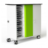 iPad and Pencil USB-C charging cart Zioxi CHRGTUC-PT-32-C for 32 iPads to 10.9-inch and iPad Pencils - digital code lock