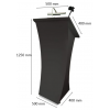 Neptune wooden lectern - black