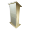 Acrylic-wood lectern Shenzhen - oak colour