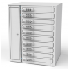 Zioxi Volt bay laptop-locker VLS1-10 til 10 Chromebooks på op til 17 tommer-stikblok - digital kodelås