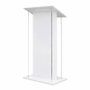 Acrylic lectern Roslin - white