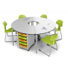 t41 60° folding student table