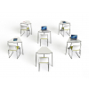 t41 180° folding student table