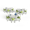 t41 180° folding student table