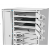 Zioxi Volt bay charging locker VCB1-10S-UC-K# including USB-C cables for 10 Chromebooks to 14 inch - key lock - USB-C PD