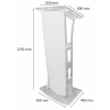 Thoros Acrylic lectern - clear