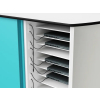 Zioxi onView Network charging cart for 16 laptops - USB-C cables included - RFID lock