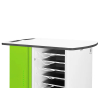USB-C tablet charging cart with remote management for 16 tablets - key lock