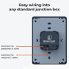 Magnetic tablet wall mount for iPad 10.2 inch (7, 8 and 9th generation) - wireless charging function - silver