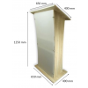 Acrylic-wood lectern Shenzhen - oak colour