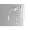 iPad charging cart with carry baskets - USB-C to LAN - 16 tablets - digital code lock
