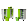 iPad charging cart with carry baskets and USB-C to LAN - 16 or 32 tablets to 11 inch