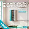 Zioxi charging cabinet for 80 smartphones including USB-C cables - wall mounted - RFID lock