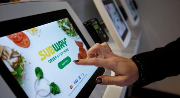 Tablet stand as self-service spot Tablet stand as self-service spot